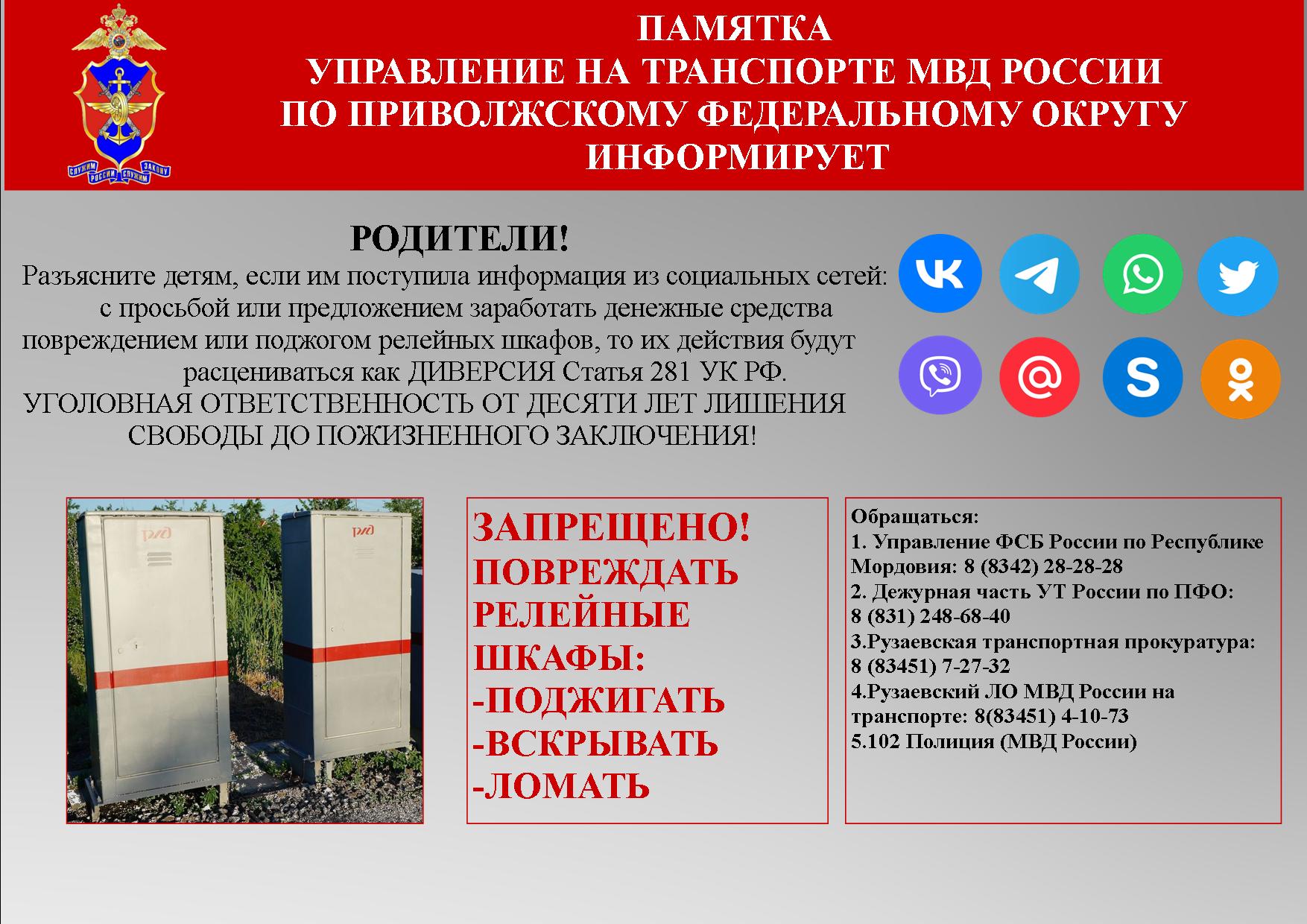 Памятки для детей и родителей.