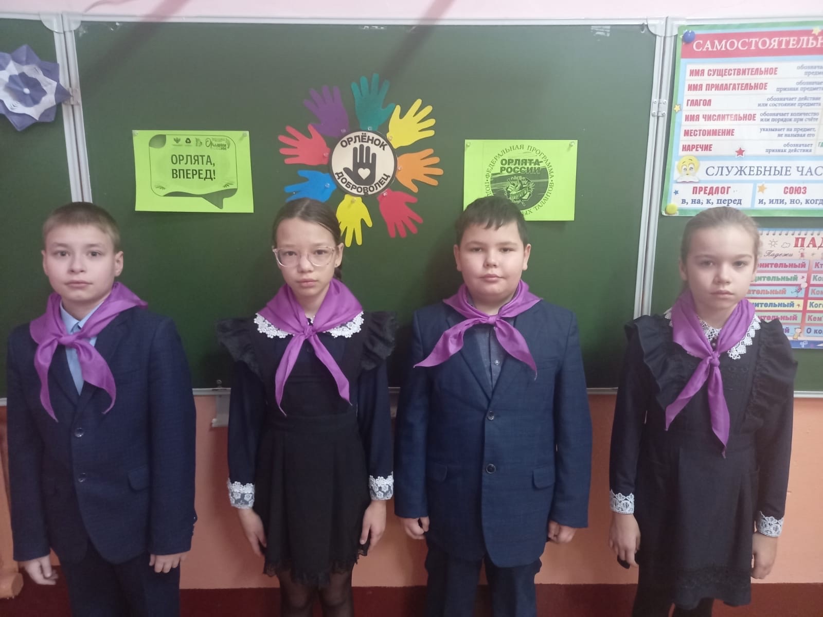 В 4 классе прошло занятие &amp;quot; трека Орленок-Доброволец..