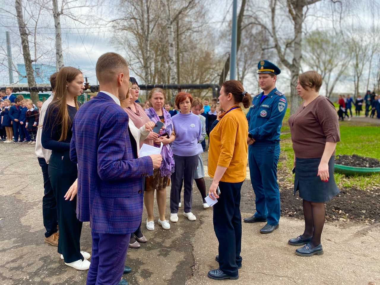 Сегодня в школе была проведена учебная эвакуация..